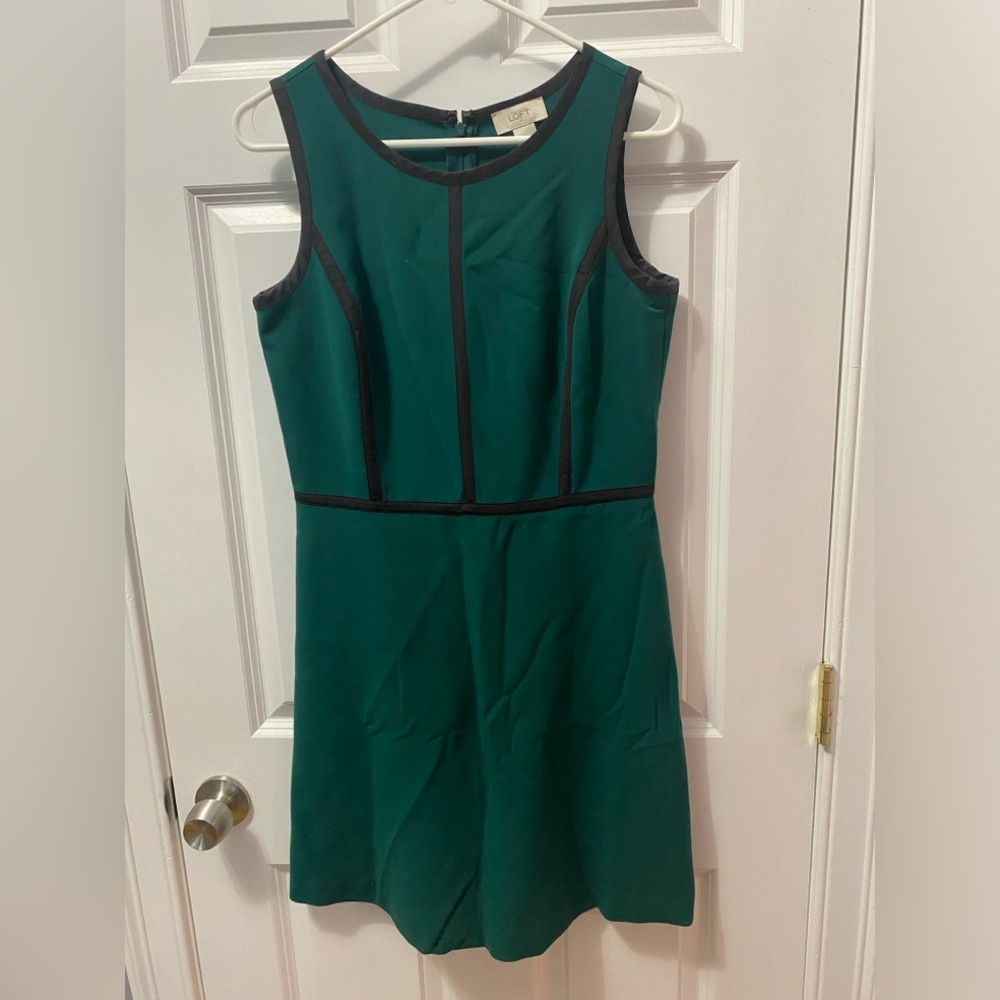 Forest Green Loft Shift Dress